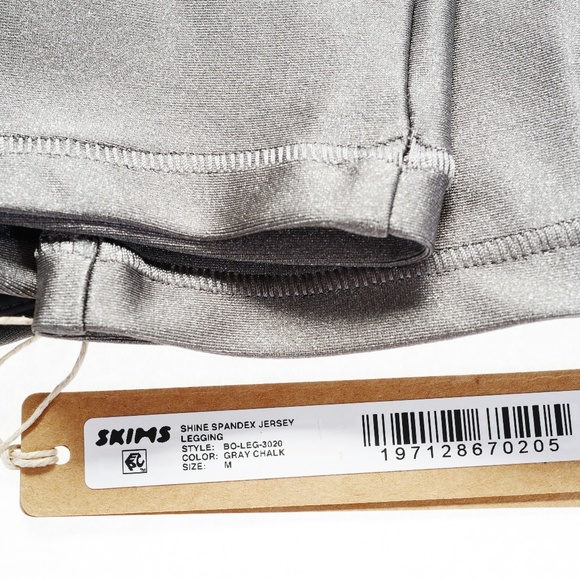 SKIMS Shine Jersey Legging - Grey Chalk - Size M - NWT - Picture 4 of 4